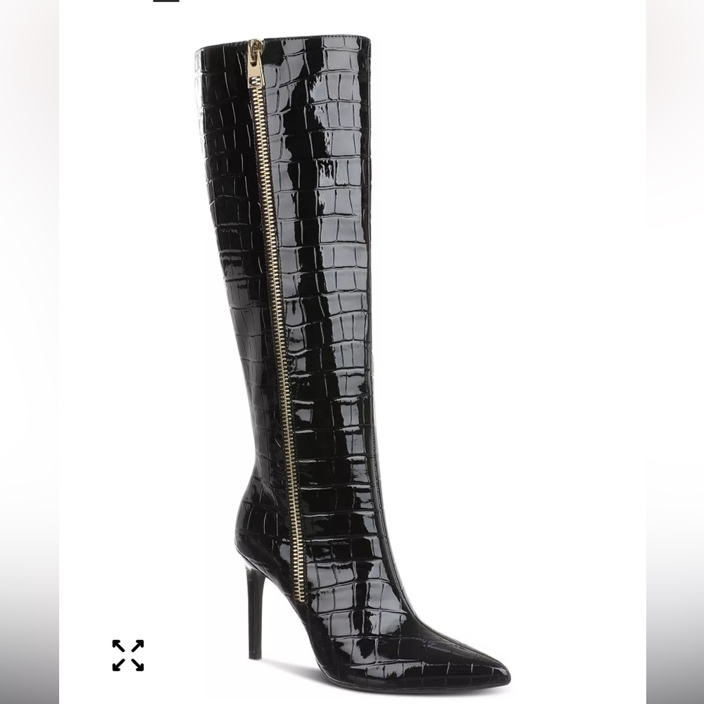 NEW N.C.l Concepts 
Sabrinaa Zip Croc-Embossed KneeHigh Boots - Picture 14 of 14